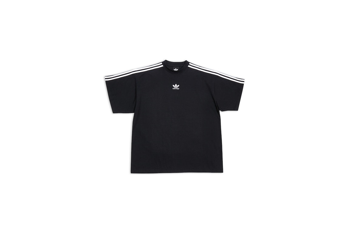 Pre-owned Balenciaga X Adidas T-shirt Oversized Black