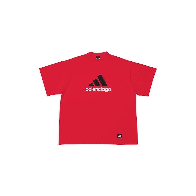 Balenciaga x adidas T-Shirt Oversized Red