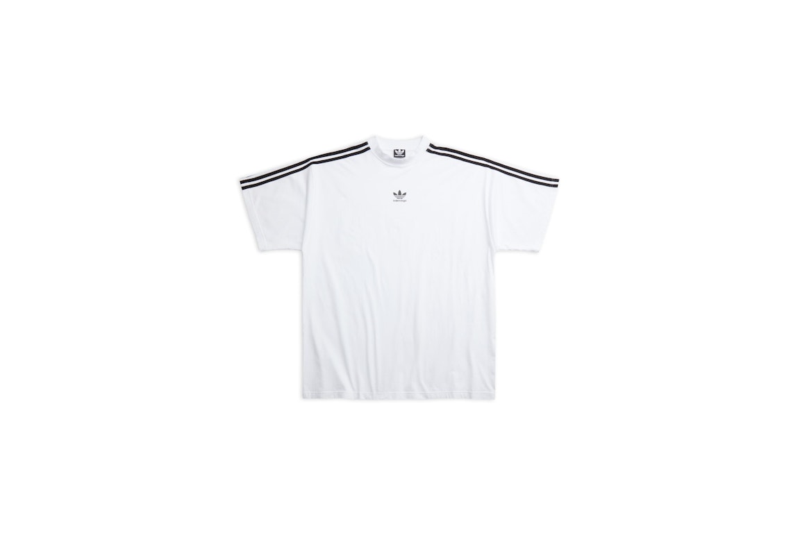 Pre-owned Balenciaga X Adidas T-shirt Oversized White