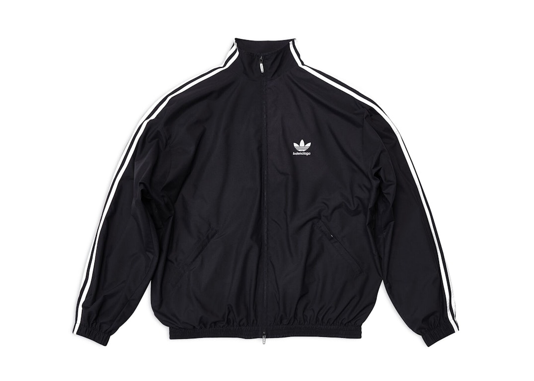 Pre-owned Balenciaga X Adidas Tracksuit Jacket Black White