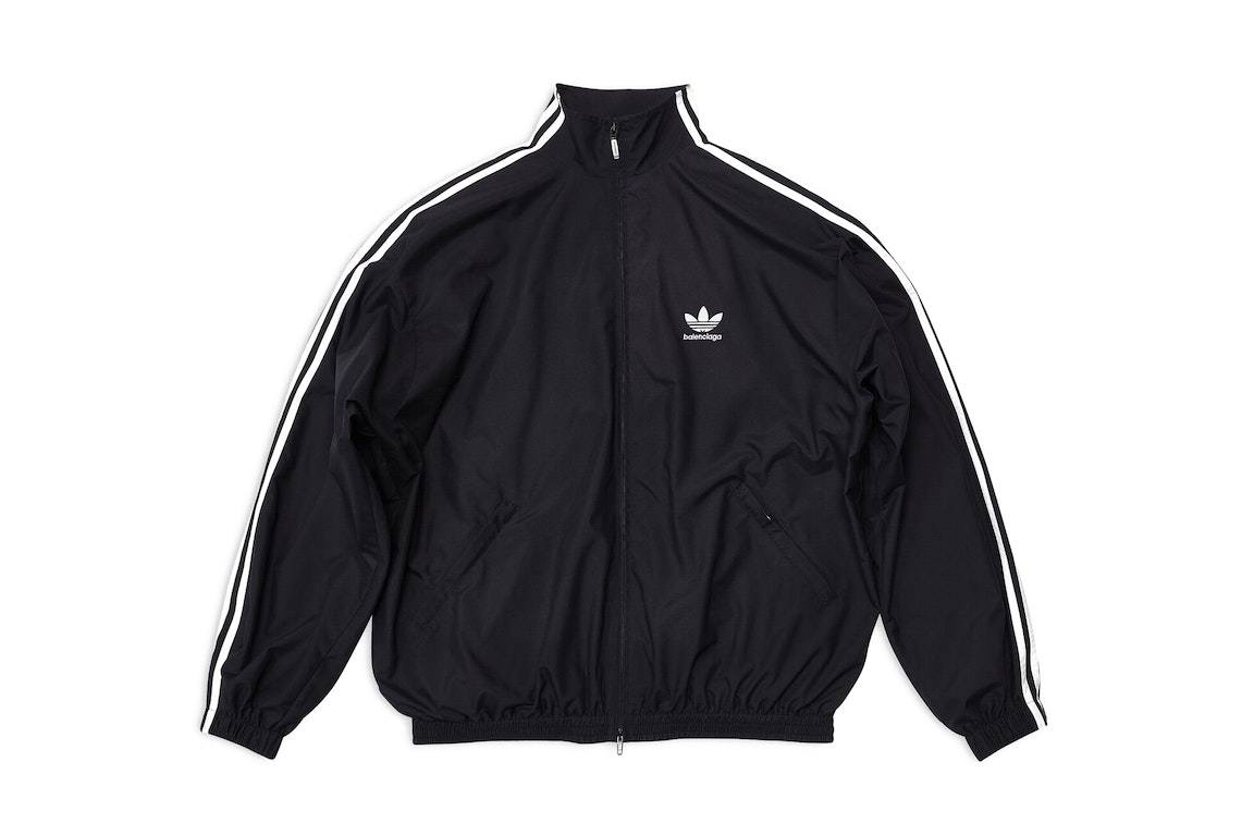 Pre-owned Balenciaga X Adidas Tracksuit Jacket Black White