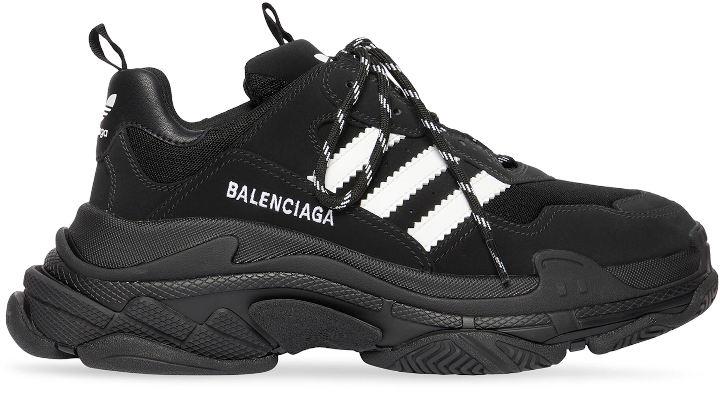 Balenciaga x adidas Triple S Black White (Women's) - 712764W2ZB21090 - US