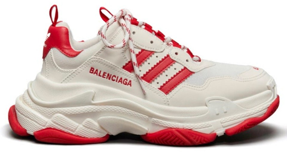 sammenholdt Hylde gennemskueligt Balenciaga x adidas Triple S White Red (Women's) - ID4734 - US