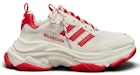 Balenciaga x adidas Triple S Blanco Rojo (de mujer)