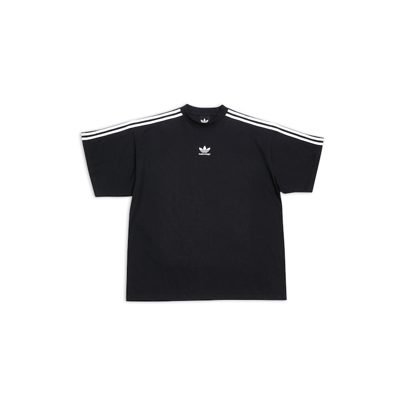 Pre-owned Balenciaga X Adidas Unisex T-shirt Oversized In Black