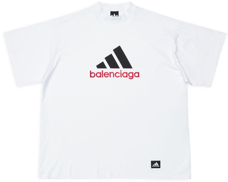 Balenciaga x FW22 - Unisex White US adidas - Oversized T-Shirt