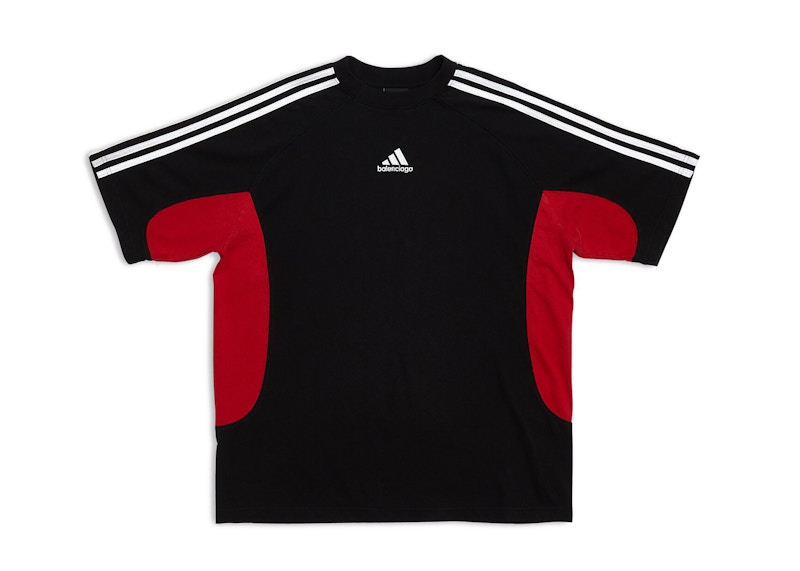 Balenciaga x adidas Women's Medium Fit T-Shirt Black Red