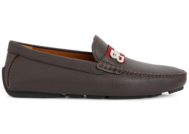 Bally Driver Brown Grained Leather