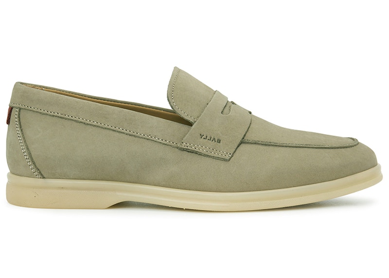 Bally Webbing Loafer Beige Suede