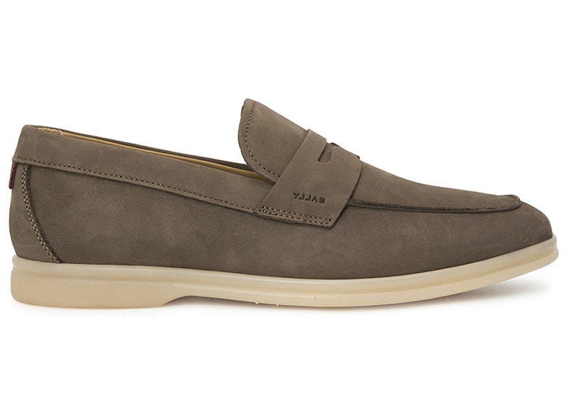 Bally Webbing Loafer Grey Suede