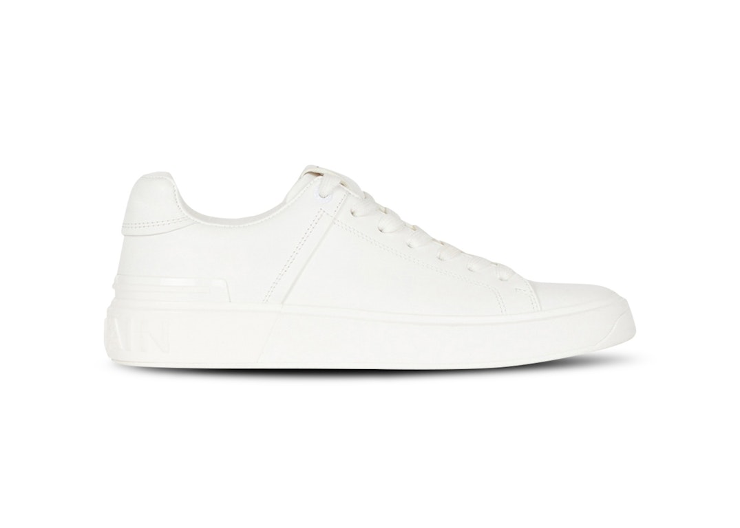 Pre-owned Balmain B-court Low-top White