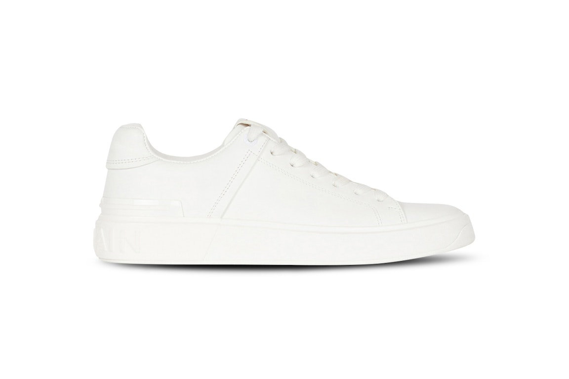 Pre-owned Balmain B-court Low-top White