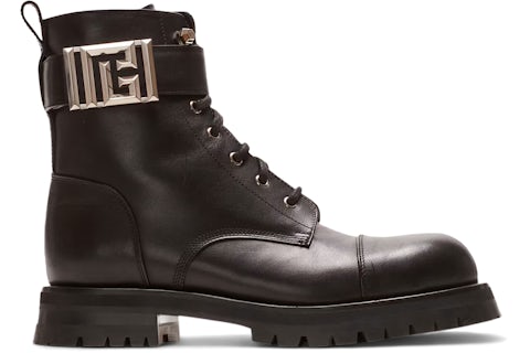 Stivali Ranger in pelle Balmain Charlie neri CM1TC334LVIT0PA IT