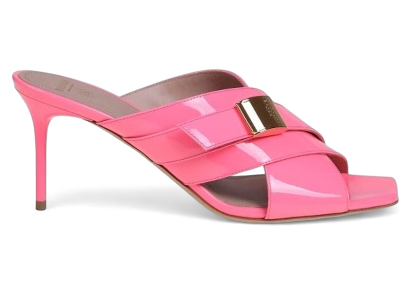 【関税込み】Balmain ピンク Uma ミュール Balmain Ruby Western Heeled Mules Pink (Women's