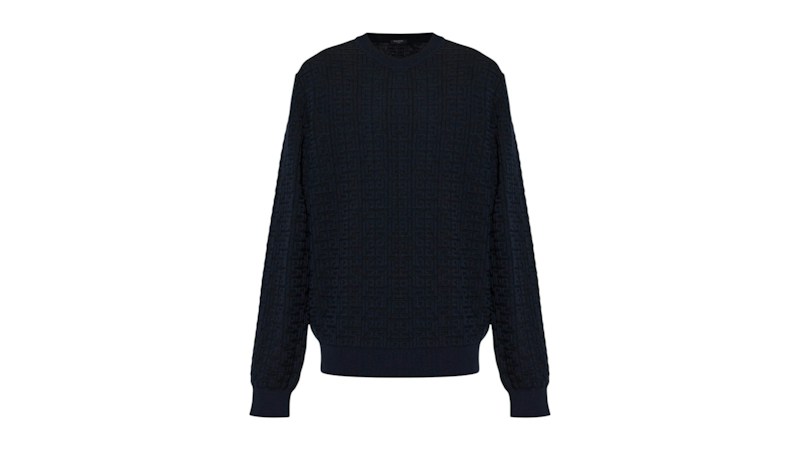 Balmain Wool Sweater Blue