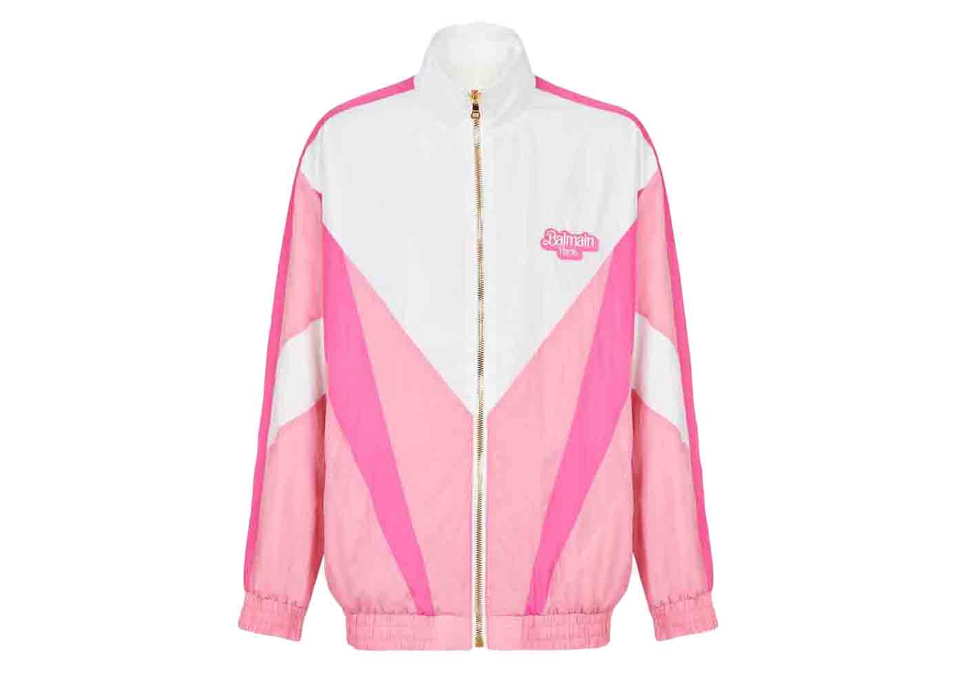 Balmain x Barbie - Nylon Jacket Pink and White - FW21