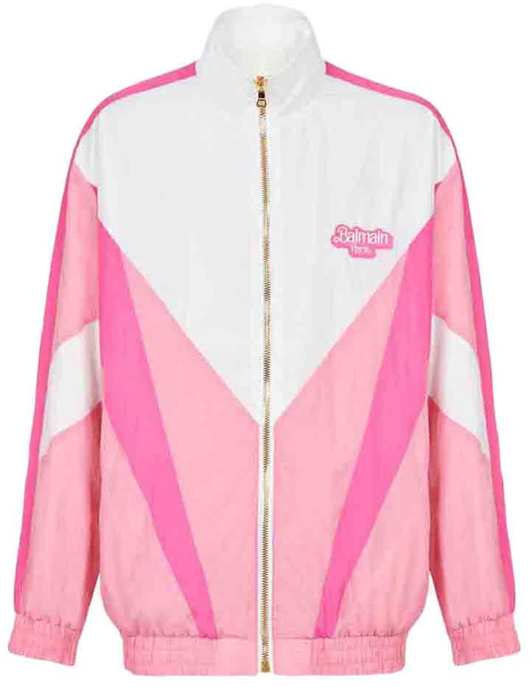 hvor som helst Terminal hit Balmain x Barbie - Nylon Jacket Pink and White - FW21 メンズ - JP