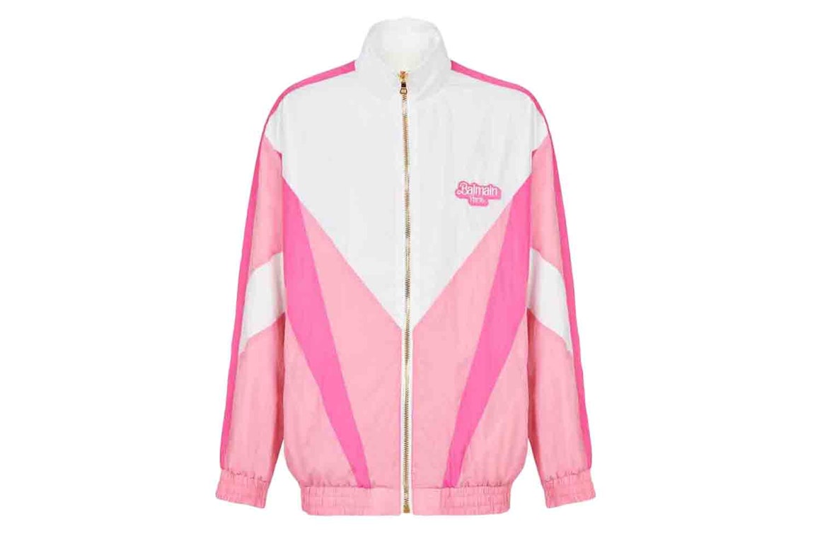 Pre-owned Balmain X Barbie - Nylon Jacket Pink And White