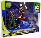 Ben 10 Alien Swarm Movie Set 1 Action Figure 3-Pack Set 2010 Bandai- NEW  45557955717