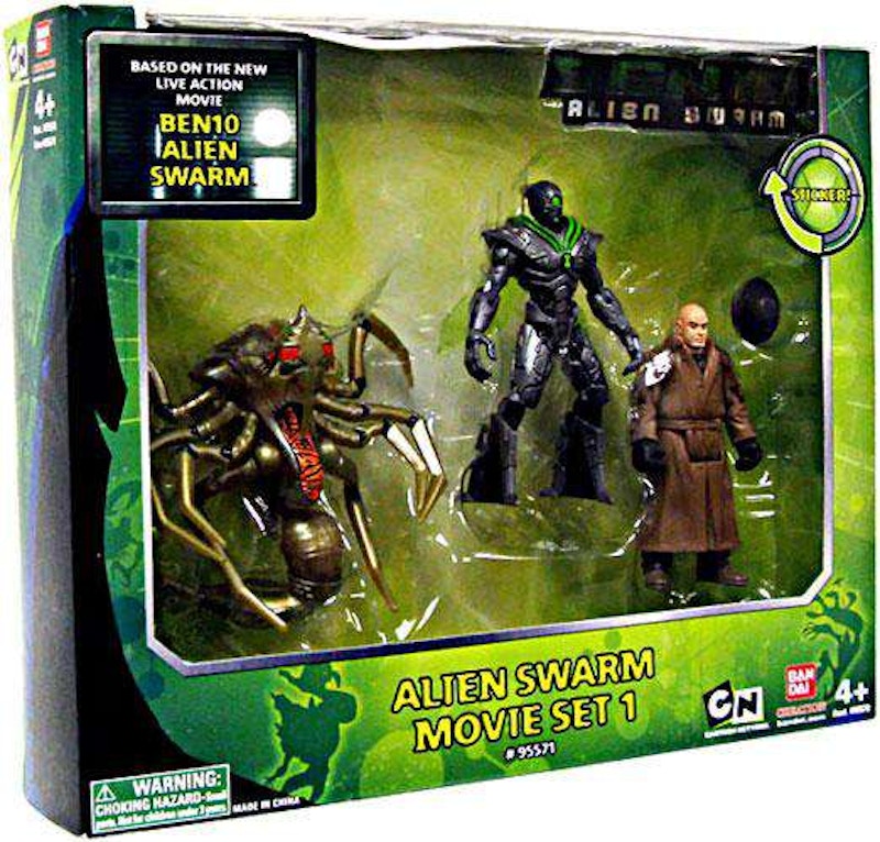 Bandai America Ben 10 Alien Swarm Movie Set 1 Action Figure 3-Pack