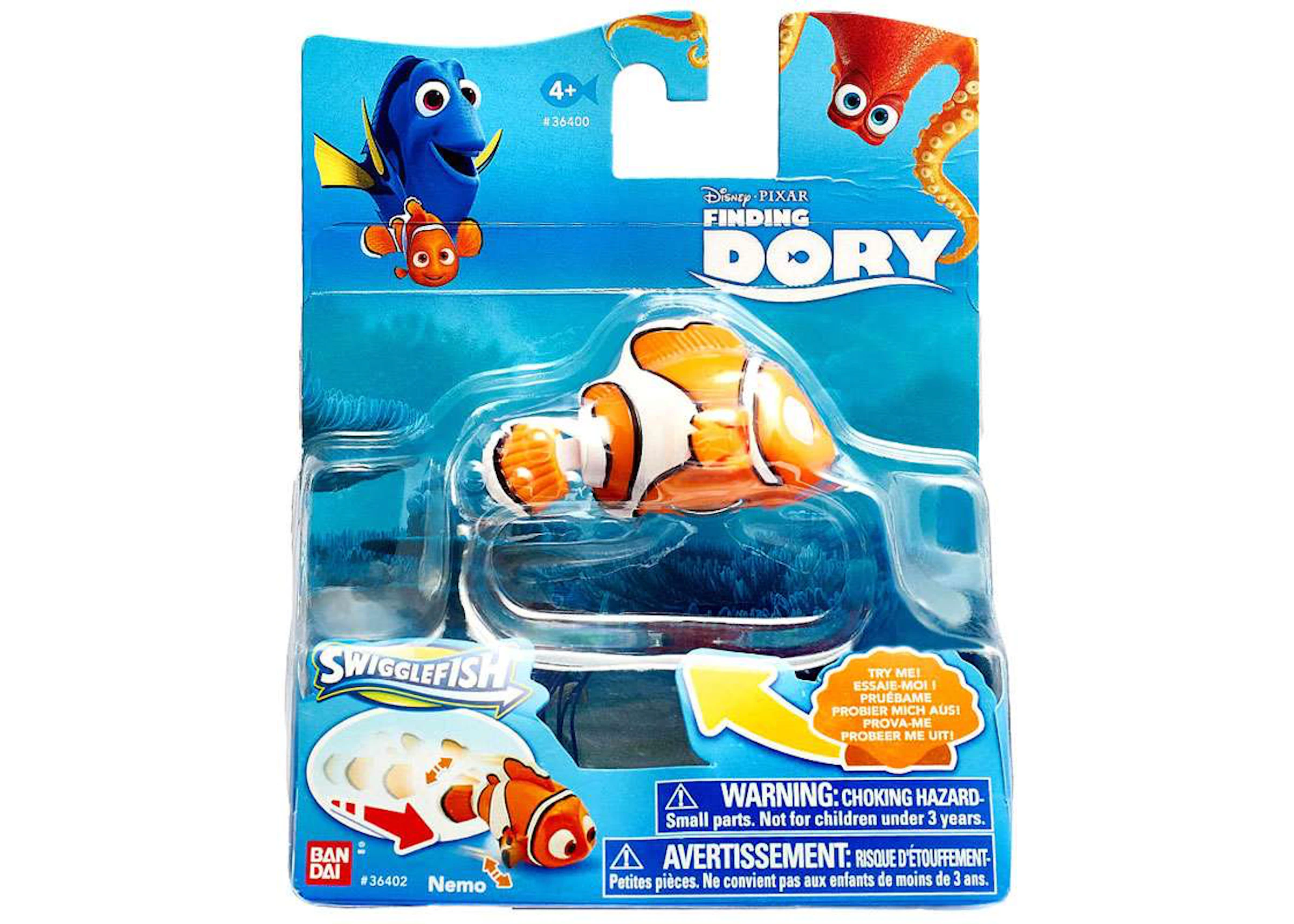 Bandai America Disney / Pixar Swigglefish Finding Dory Nemo Figure - US