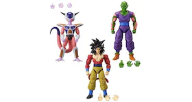 Bandai America Dragon Ball Dragon Stars Series 9 Super Siayan 4 Son Goku, Piccolo & 1st Form Frieza BAF Action Figure Set