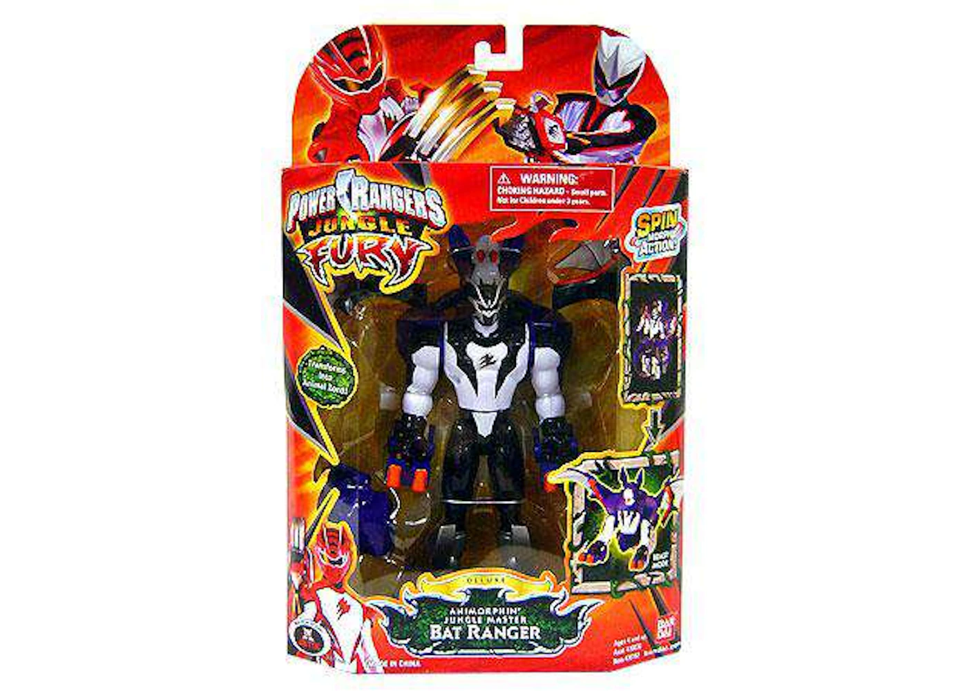 Bandai America Power Rangers Animorphin Jungle Master Bat Ranger Deluxe ...