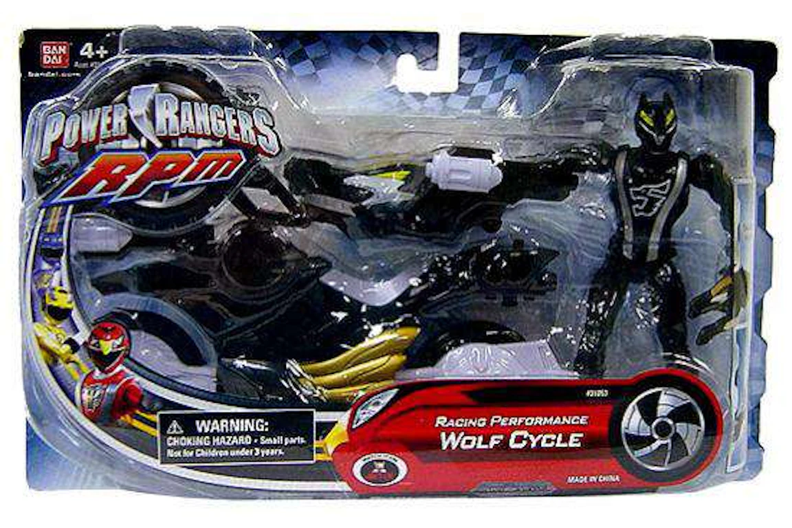 Bandai America Power Rangers Auxilliary Trax Racing Performance Wolf Cycle Action Figure
