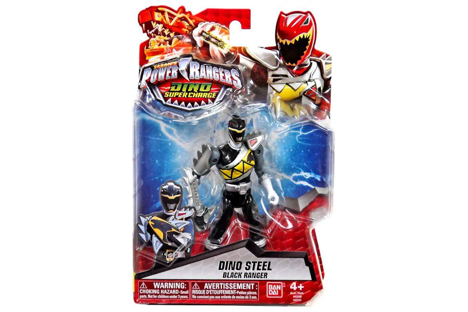 Bandai America Power Rangers Dino Super Charge Dino Steel Black Ranger Action Figure