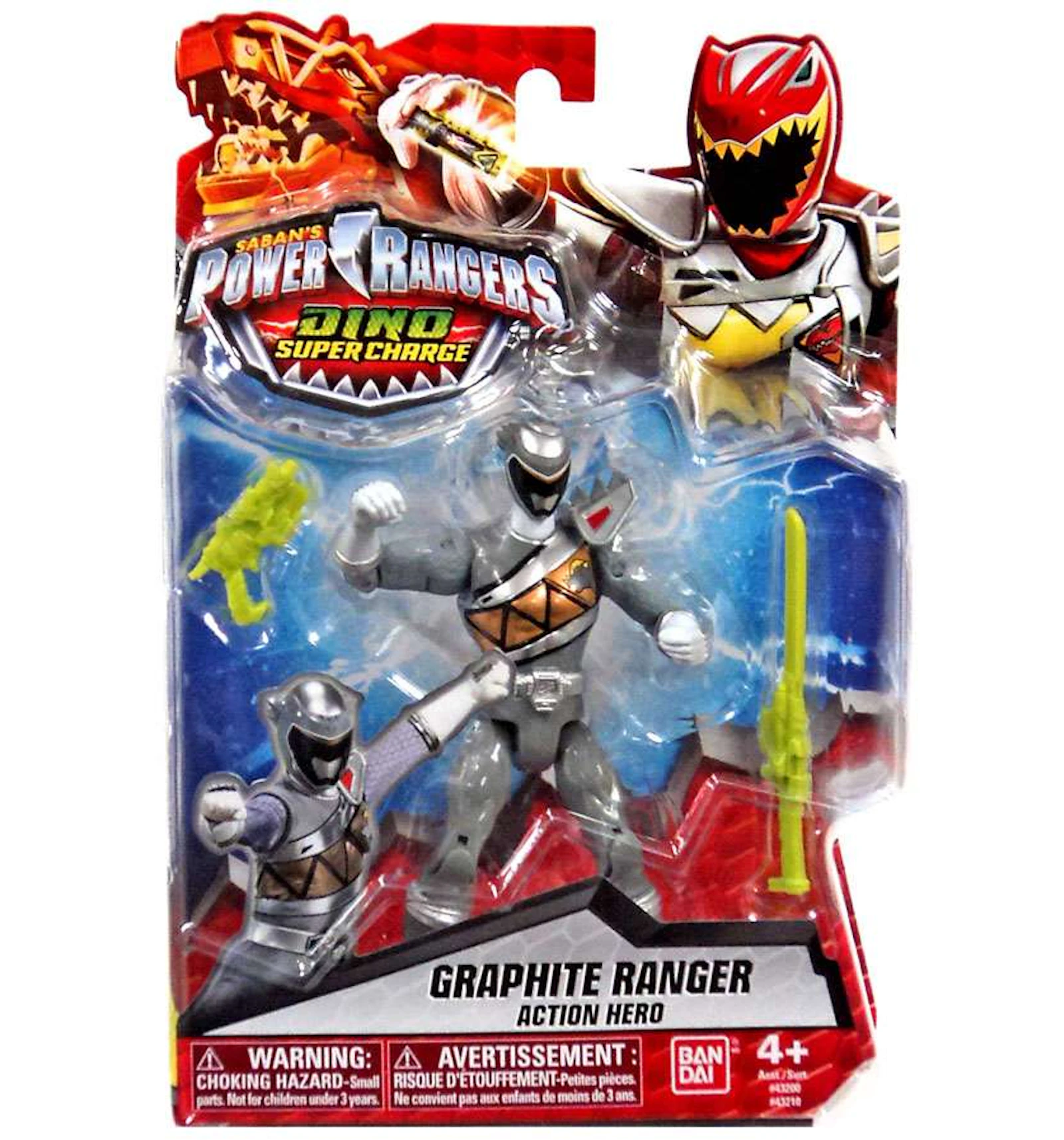 Bandai America Power Rangers Dino Super Charge Graphite Ranger Action ...