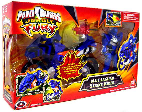 Bandai America Power Rangers Jungle Fury Blue Jaguar Strike Rider