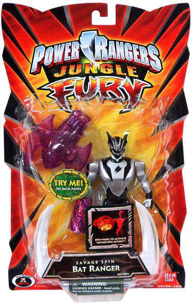 Bandai America Power Rangers Jungle Fury Savage Spin Bat Ranger Action  Figure