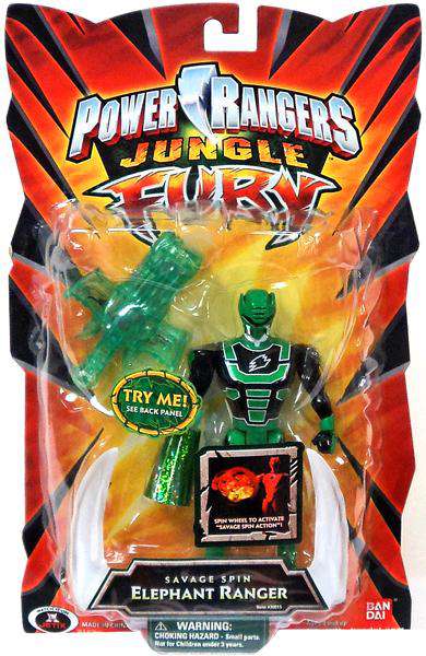 Bandai America Power Rangers Jungle Fury Savage Spin Jaguar Ranger