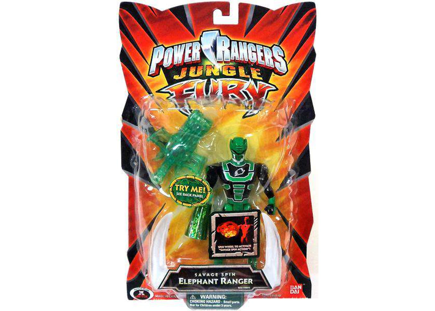 Bandai America Power Rangers Jungle Fury Savage Spin Elephant Ranger ...