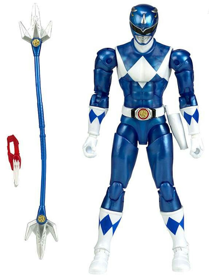 Bandai America Power Rangers Legacy Blue Ranger Metallic, MMPR Action ...