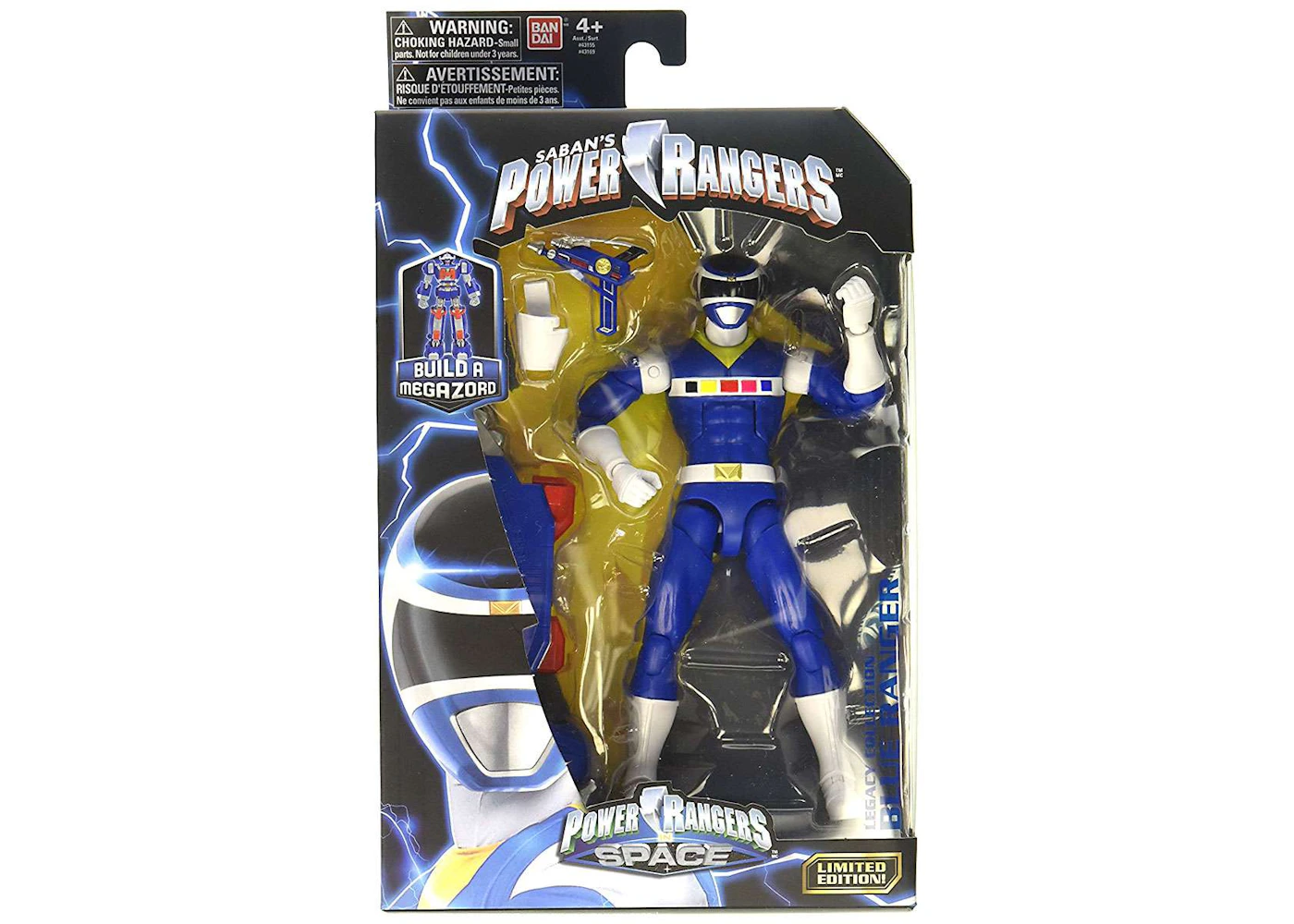 Bandai America Power Rangers Legacy Build A Megazord Blue Ranger PRIS ...