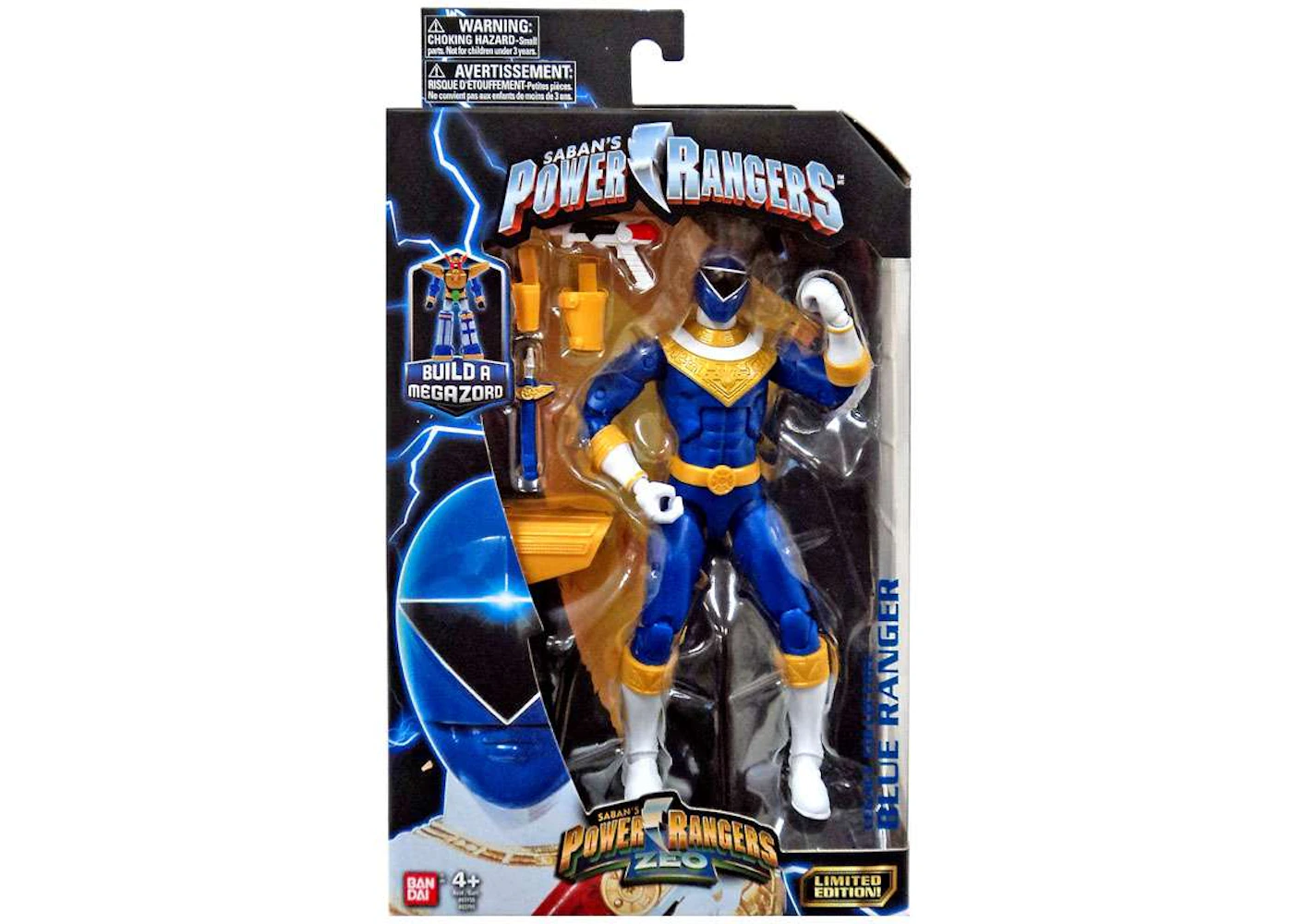Bandai America Power Rangers Legacy Build A Megazord Blue Ranger ZEO ...