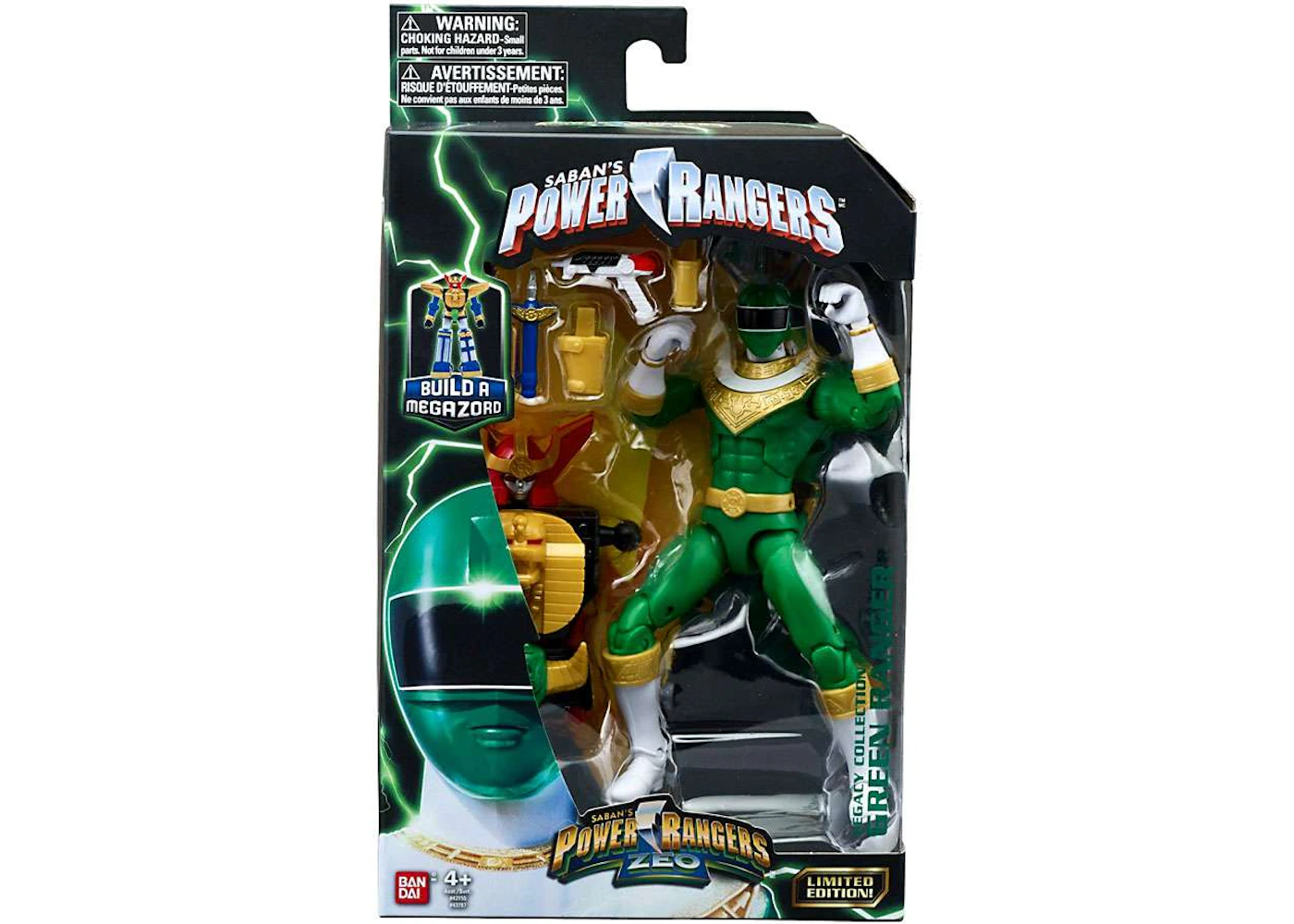 Bandai America Power Rangers Legacy Build A Megazord Green Ranger ZEO ...