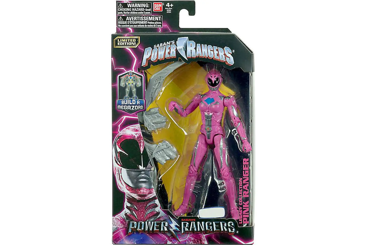 Bandai America Power Rangers Legacy Build A Megazord Pink Ranger Movie ...