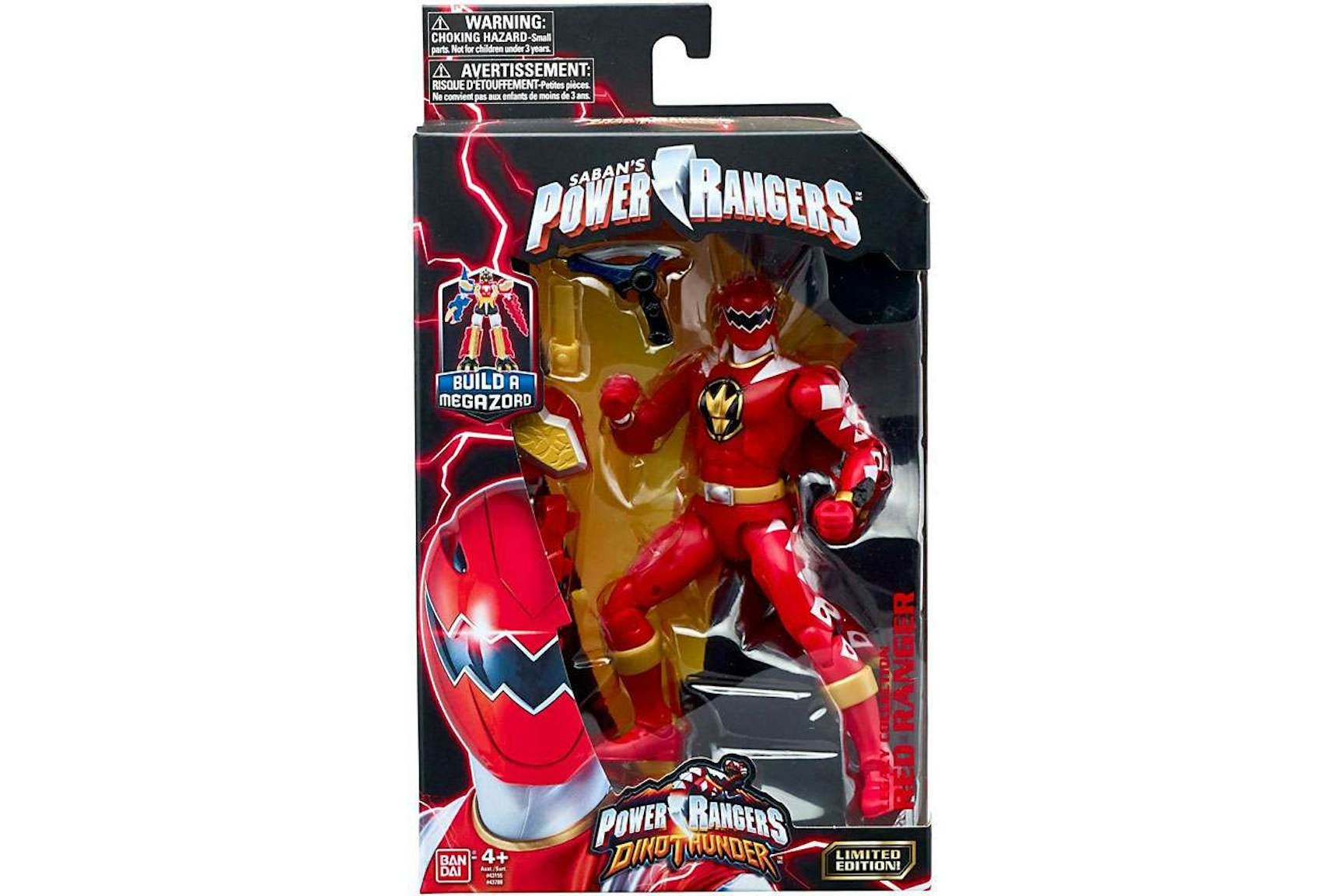 Bandai America Power Rangers Legacy Build A Megazord Red Ranger DT ...