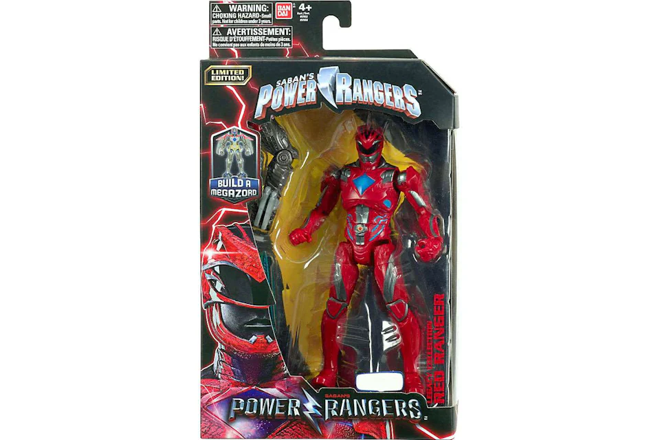 Bandai America Power Rangers Legacy Build A Megazord Red Ranger Movie Toys 'R Us Exclusive Action Figure