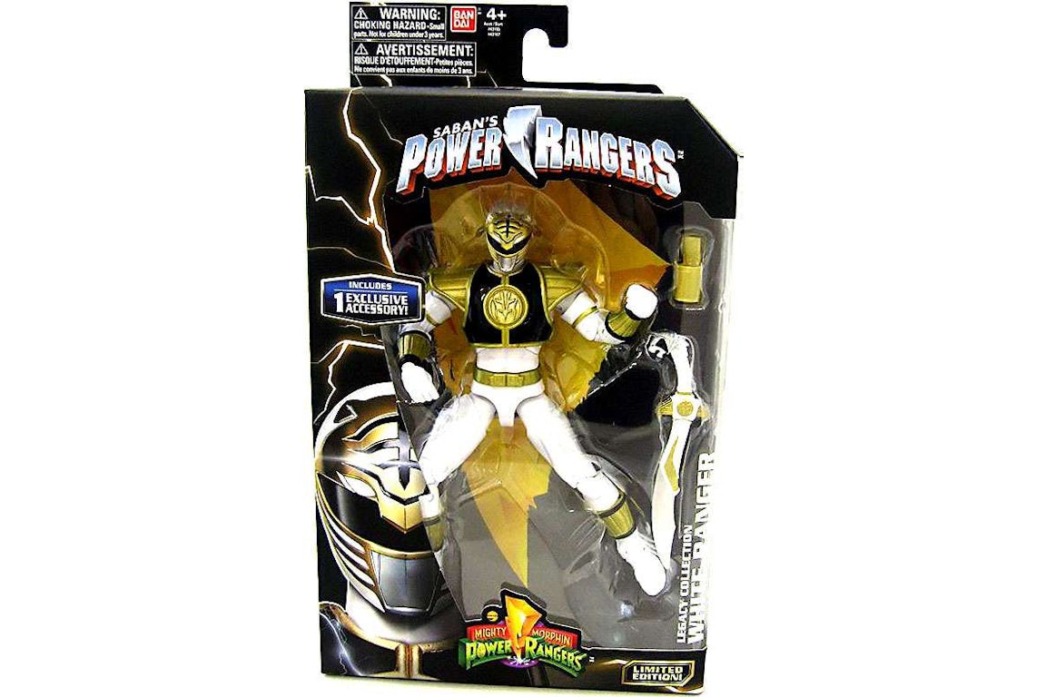 Bandai America Power Rangers Legacy Build A Megazord White Ranger MMPR Action Figure