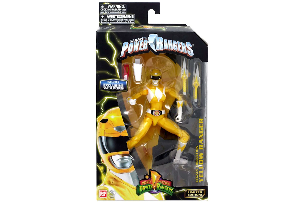 Bandai America Power Rangers Legacy Collection Yellow Ranger Metallic ...