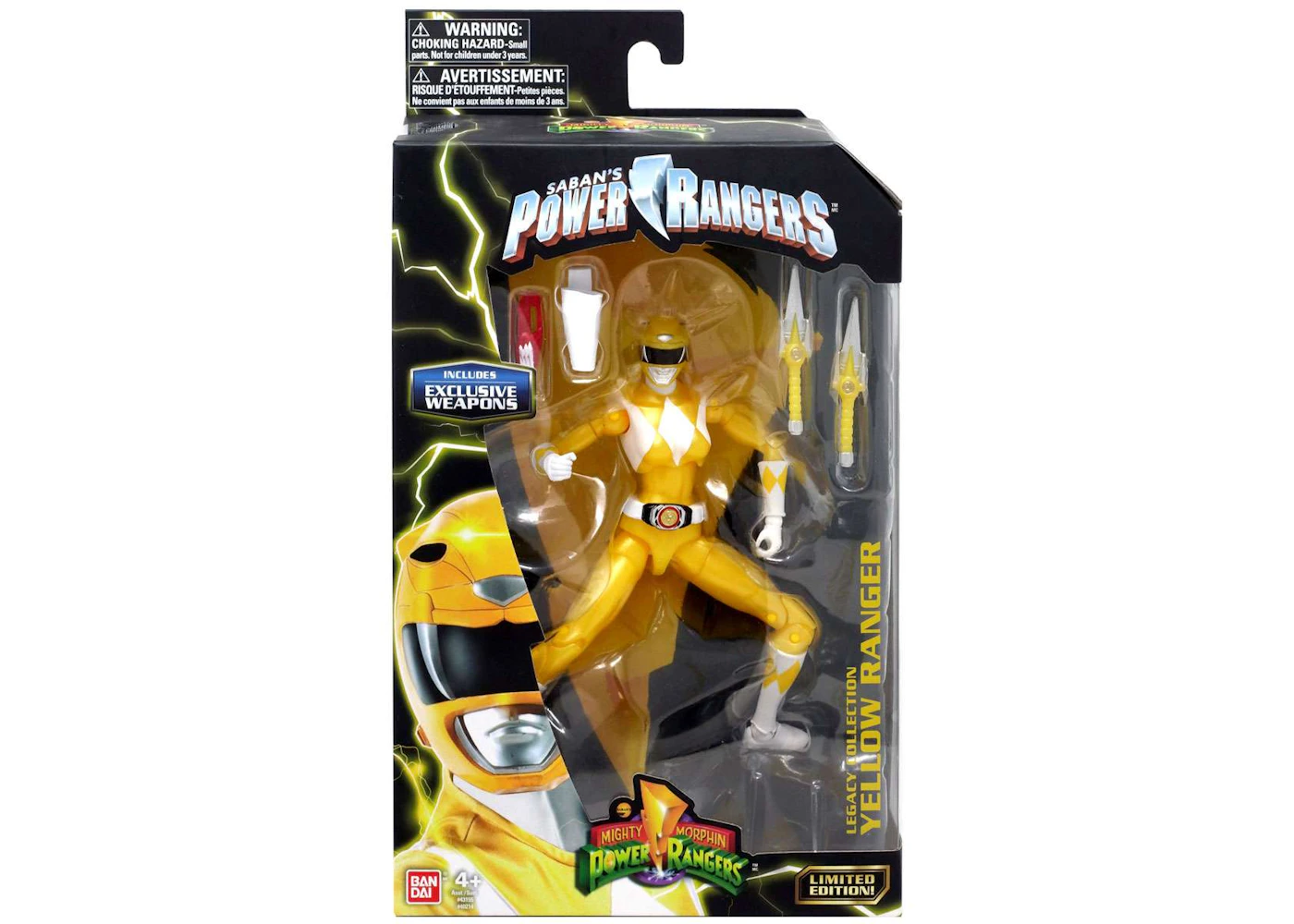 Bandai America Power Rangers Legacy Collection Yellow