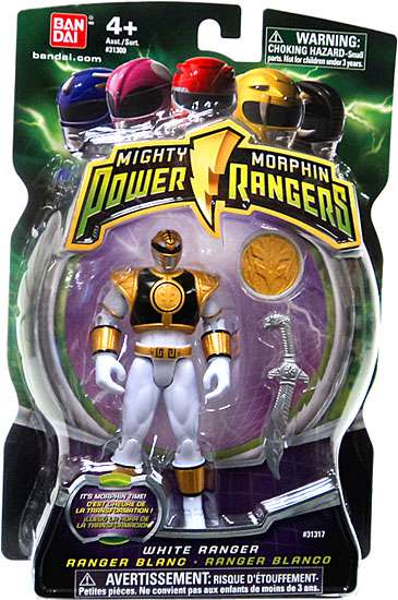 Bandai America Power Rangers Mighty Morphin White Ranger Action