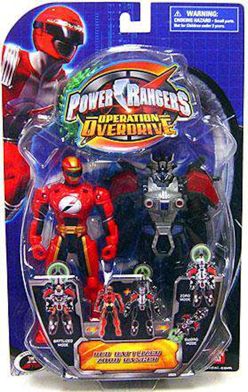 Bandai America Power Rangers Operation Overdrive Red Battlized Zord Ranger  Action Figure