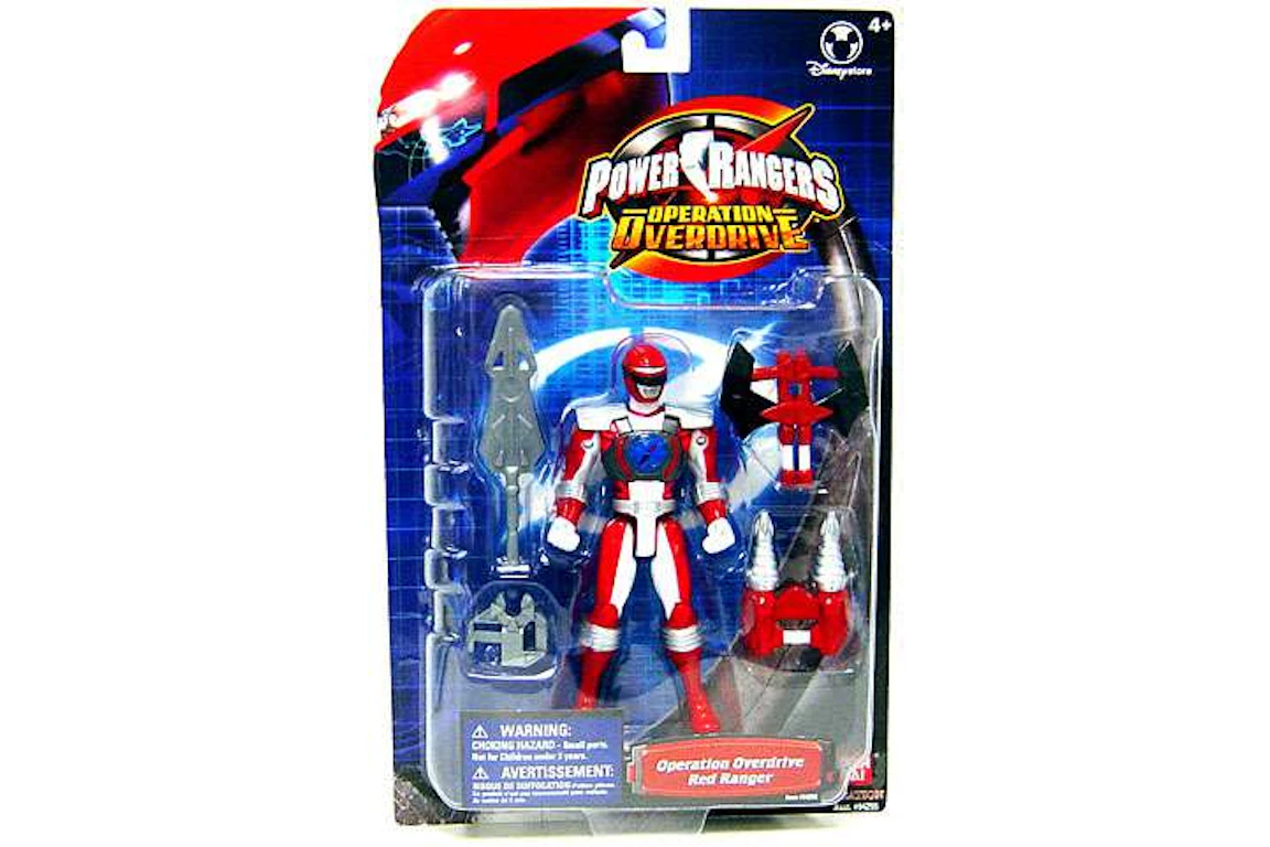 Bandai America Power Rangers Operation Overdrive Red Ranger Metallic Disney Store Exclusive Action Figure