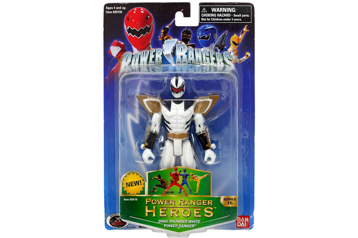 Bandai America Power Rangers Power Ranger Heroes Series 16 Dino Thunder White Ranger Action Figure