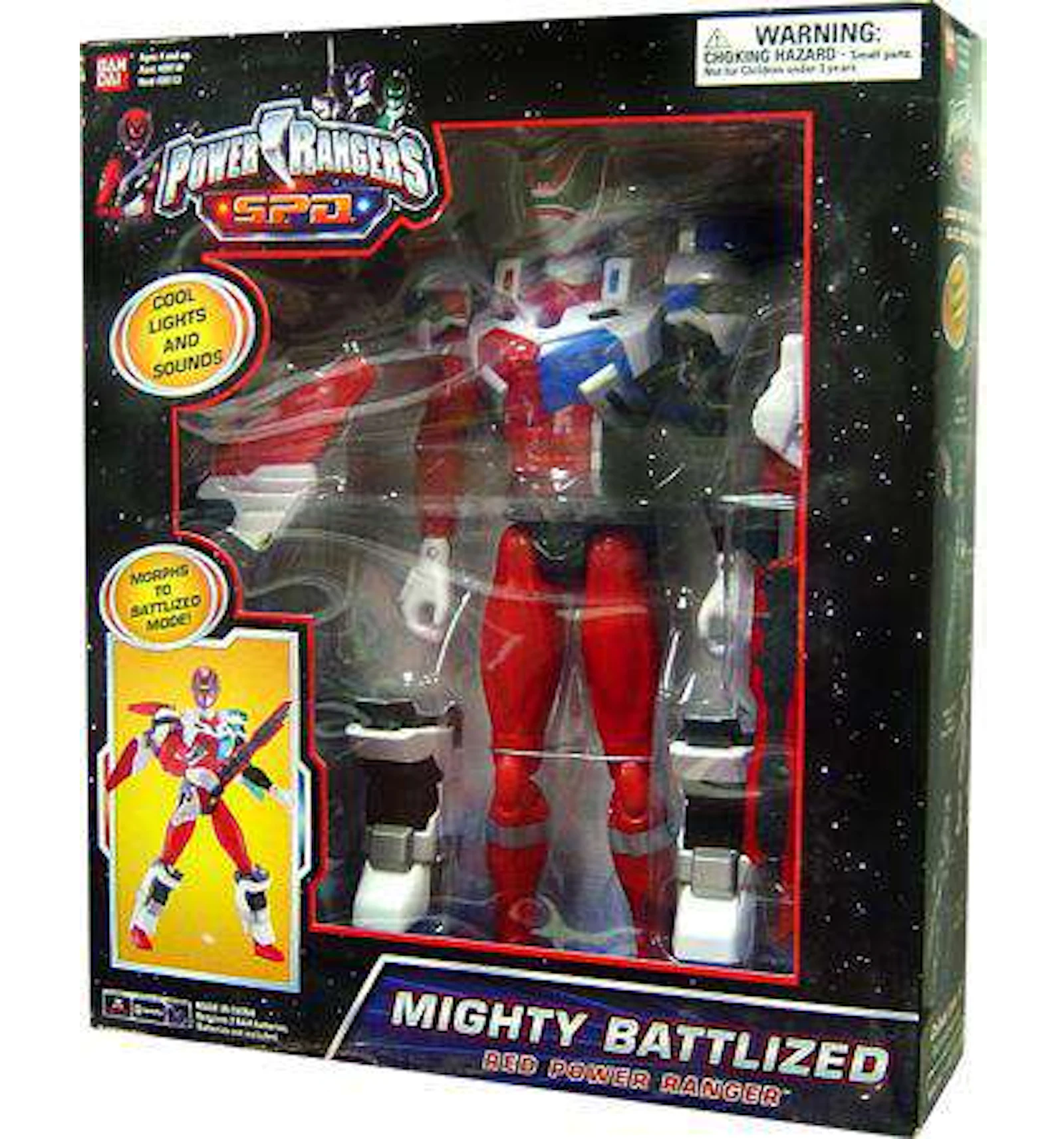 Bandai America Power Rangers SPD Mighty Battlized Red Power Ranger ...