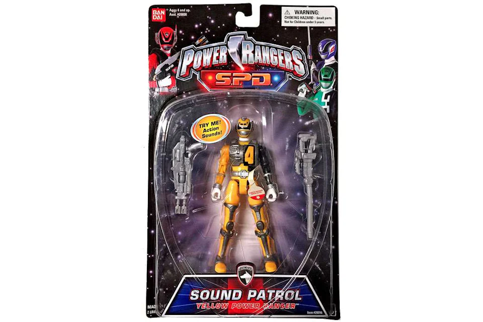 Bandai America Power Rangers SPD Sound Patrol Yellow Power Ranger Action Figure